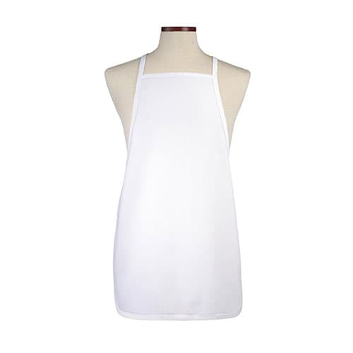 White Adjustable Bib Apron