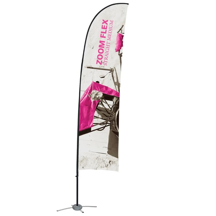 Zoom Flex Medium Outdoor Flag Single Sided