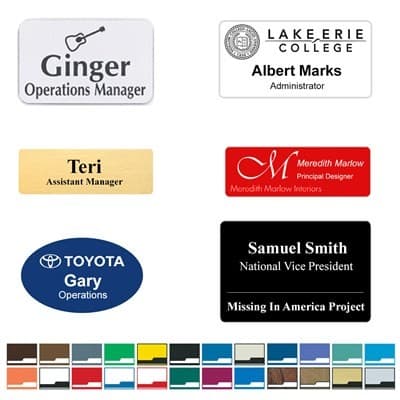 Engraved Name Badge - USA Made