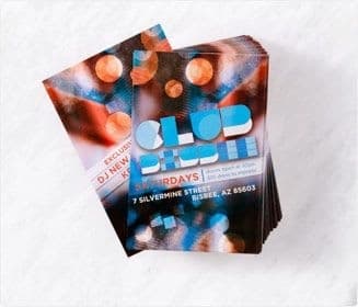 Event and Club Flyers, Full Color, Various Sizes
