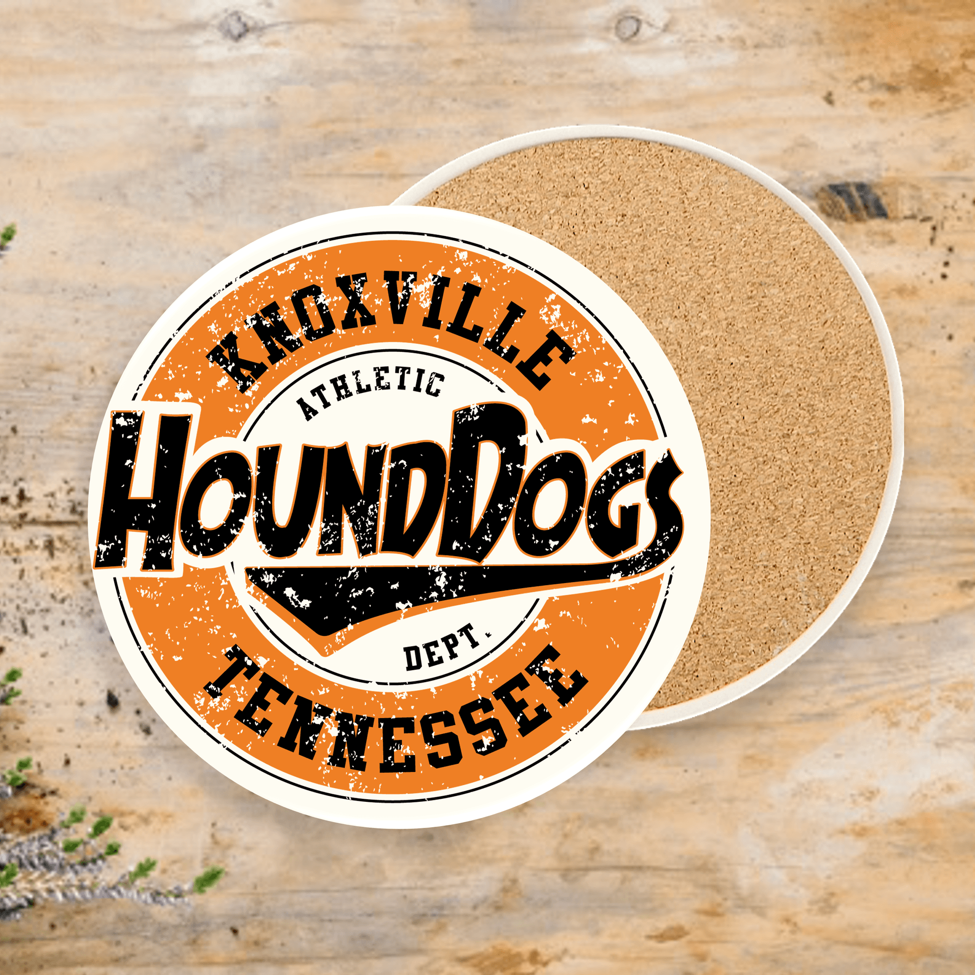 Round Absorbent Stone Coaster - Basic Print