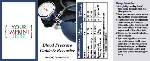 POCKET PAMPHLET - Blood Pressure Guide & Recorder Pocket Pamphlet
