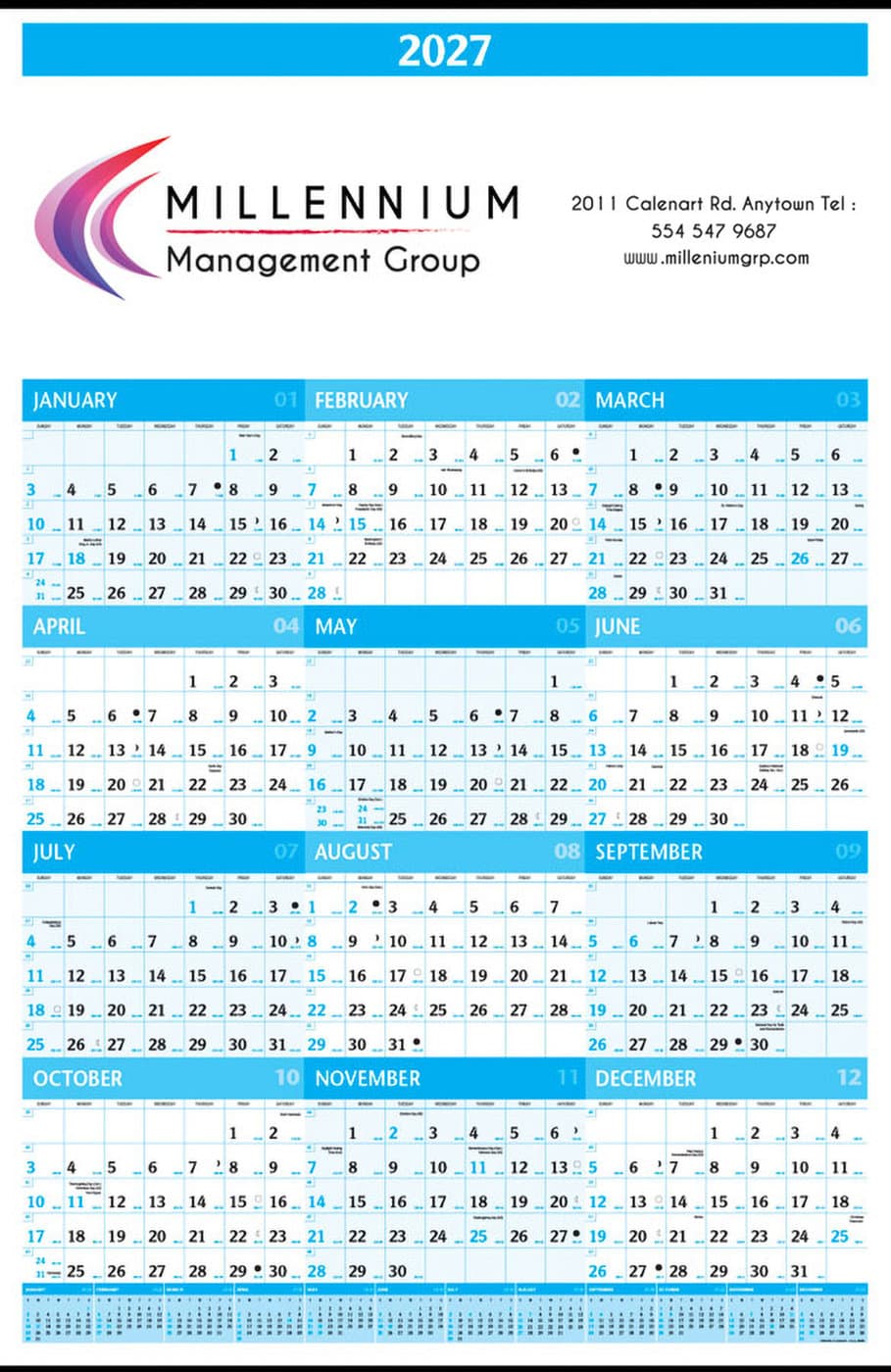 PCA 5650 Planner Plus Wall Calendar