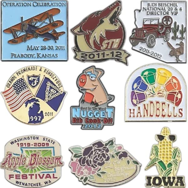 Die Struck Iron Soft Enamel Lapel Pin
